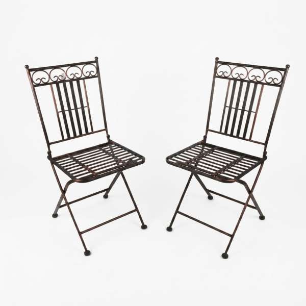 Klappbares Gartenstuhl-Set „Culta“ – Romantischer Bistro-Charme für Ihr Zuhause
